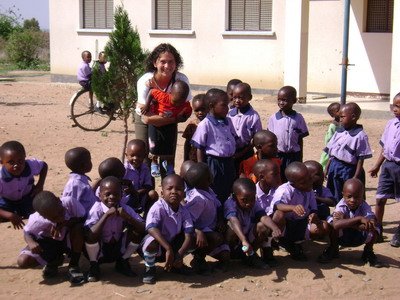 Alcuni bambini dell'asilo di Mkoka