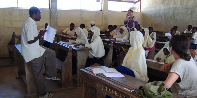 Insegnare inglese e italiano a Zanzibar